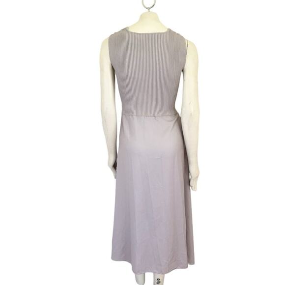 THEORY Sleeveless Long Midi Dress in Pale Lavender SZ L - Picture 5 of 9